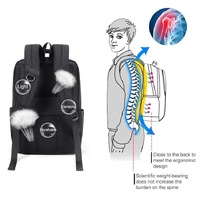 Multifunctional Oxford Laptop Backpack - Cxs-610 - Light Grey thumbnail