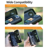 Transparent Black Sunnylife Camera Cover for Insta360 X4 with Integrated Lens Screen Protection thumbnail