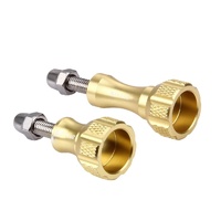 Aluminum Thumb Knob Set for Gopro Insta360 Dji Action Cameras - Gold thumbnail
