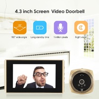 4.3 Screen Video Doorbell With 2.0Mp Resolution - Gold thumbnail