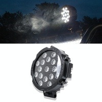 2 Pcs 3500Lm 6500K White Light 17 Led Waterproof Car Boat Marine Work Lights Spotlight Led Bulbs 30 Degrees Adjustable Dc 10 - 30V - Red thumbnail