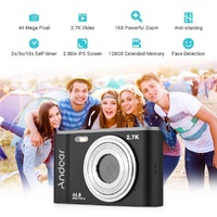 2.7k Full Hd 44mp 16x Zoom 2.88 Digital Camera for Kids - Purple thumbnail