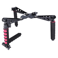 Multifunctional Camera Shoulder Mount For Dslr / Video Camera With Red Handles thumbnail
