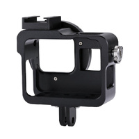 Aluminum Protective Cage with Uv Lens for Gopro Hero 2018 / 7 / 6 / 5 - 52mm - Red thumbnail