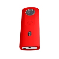 360 Camera Silicone Case with Lens Cover for Ricoh Theta Sc2 - Red thumbnail