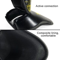 Thickened Leg Guards For Freestyle Grappling Thai Boxing And Taekwondo - Red thumbnail