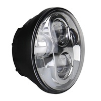 5.75 Inch Dc12V 6000K - 6500K 40W Car Led Headlight For Harley Silver thumbnail