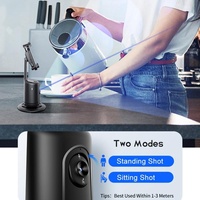 360 Rotation Follow-up Gimbal Stabilizer with 1 / 4-inch Interface - Black - White thumbnail