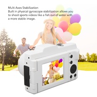 Hd 720p Recording Flip Screen Digital Camera with Interchangeable Lens and Infrared Lens - White thumbnail