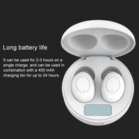 Wireless Earphones with Led Charging Box - J1 Tws - White thumbnail