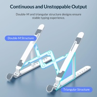 Portable Laptop Stand - Foldable - White thumbnail