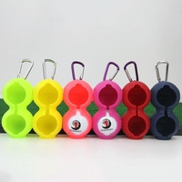 2-pack Golf Silicone Double-ball Protection Sleeves - Yellow thumbnail