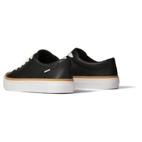TOMS Womens Casual Leather Sneakers Shoes Lace Ups Low Cut - Black - US 7 thumbnail