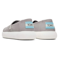 TOMS Womens Canvas Slip On Shoes Sneakers Flats Alpargata Espadrilles - Grey - US 7 thumbnail