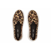 TOMS Womens Canvas Slip On Shoes Sneakers Flats Platform Espadrilles - Leopard Print - US 9 thumbnail