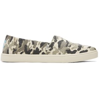 TOMS Womens Casual Canvas Slip On Sneakers Shoes Espadrilles - Army Camo Camouflage - US 8 thumbnail