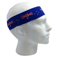 Australia Flag Headband Tennis Cricket Australia Day Aussie Costume in Blue thumbnail