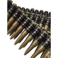 BULLET BELT Plastic Bandolier Costume Party Commando Army Gangster Soldier Ammo Cowboy thumbnail