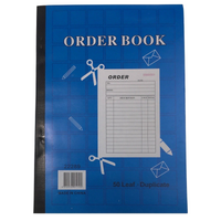 ORDER BOOK 50 Page Duplicate Restaurant Docket Carbonless Take Away thumbnail