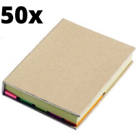 50x Post It Notebook Journal Sketchbook Pad Notepad Note Book - Beige thumbnail