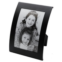Curve Picture Photo Frame Curved Aluminium Portrait 10cm x 15cm (4"x6")  - Black thumbnail