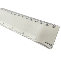 Bio Ruler 30cm Eco Friendly Biodegradable Corn Starch School Office - White thumbnail