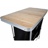BlackWolf Folding Camp Cupboard Quick Fold For Hiking & Camping - Silver thumbnail