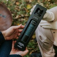 Kambukka Etna Water Bottle Insulated Travel Drink Sports Tumbler -  Black Steel thumbnail