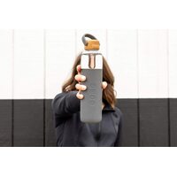 Soma Eco Bamboo Glass Water Bottle Grey 740ml BPA Free thumbnail
