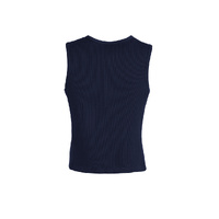 Mens Peaked Vest Waistcoat w/ Knitted Back Suit Formal Wedding Dress Up - Navy - 122 thumbnail
