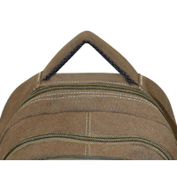 FIB Washed Canvas Backpack Bag in Khaki thumbnail