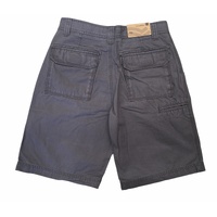 Mens 100% Cotton Drill Shorts Summer Casual Quality - Grey - 2XL/38 thumbnail