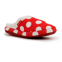 ARCHLINE Orthotic Slippers Slip On Scuffs Pain Relief Moccasins - Red Polka Dot - EUR 41 (Womens US 10) thumbnail