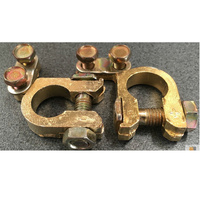 2pcs Battery Terminal Clamp Replacement Clips Brass Connector Auto Car Durable thumbnail