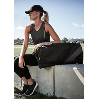 Large Foldable Sports Gym Duffle Bag Waterproof Travel Duffel Bag - Navy thumbnail