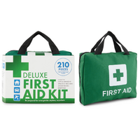 6x 210PCS EMERGENCY FIRST AID KIT Medical Travel Set Workplace Office ARTG BULK thumbnail