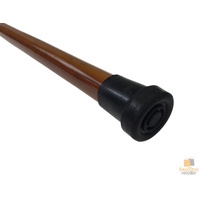 92cm WOODEN WALKING STICK Wood Cane Pole Carved Varnished Deluxe Quality Sturdy - Brown thumbnail