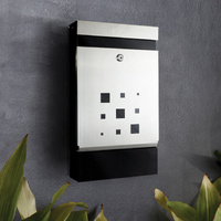 Sandleford  Letter Box Caddy Stainless Steel Lockable Mailbox - Wall Mounted thumbnail