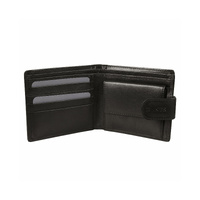 DENTS WALLET Genuine Italian LEATHER Mens Credit Card Holder Bifold GIFT BOX - thumbnail