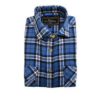 Mens Flannelette Shirt 100% Cotton Check Authentic Flannel Long Sleeve Vintage - Burgundy - S thumbnail