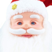 Singing Moving Eyes And Beard Shaking Hat Music Santa Claus Xmas Christmas Decor thumbnail