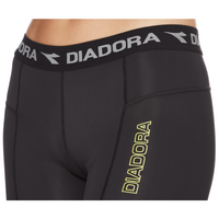DIADORA Ladies Compression Sports 3/4 Tights Gym Yoga Thermals - Black - 16 thumbnail