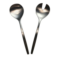 GROSVENOR Chill 2 Salad Servers 18/10 Stainless Steel Spoon Fork CHILL2SS thumbnail