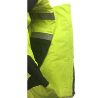 HUSKI Miner Hi Vis Waterproof Jacket Industrial Workwear Reflective 918015 - 5XL (127cm) thumbnail