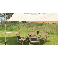 Chair & Table Set Bamboo Camping Folding Portable Outdoor Picnic Travel BBQ thumbnail