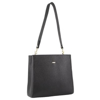 Morrissey Womens Italian Structured Leather Cross Body Bag Handbag Ladies - Black thumbnail