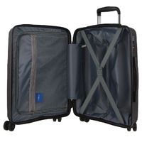 Pierre Cardin Inspired Milleni Hardshell 3-Piece Luggage Bag Set Travel Suitcase - Black thumbnail