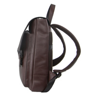 Pierre Cardin Premium Leather Backpack Travel Bag Satchel - Brown thumbnail