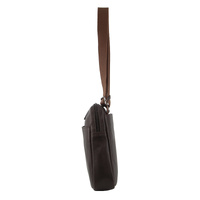 Pierre Cardin Mens Leather 13" Laptop Computer Bag - Brown thumbnail