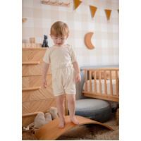Ponchik Babies + Kids - Ribbed Cotton Romper - Daisy - 3-6 months thumbnail